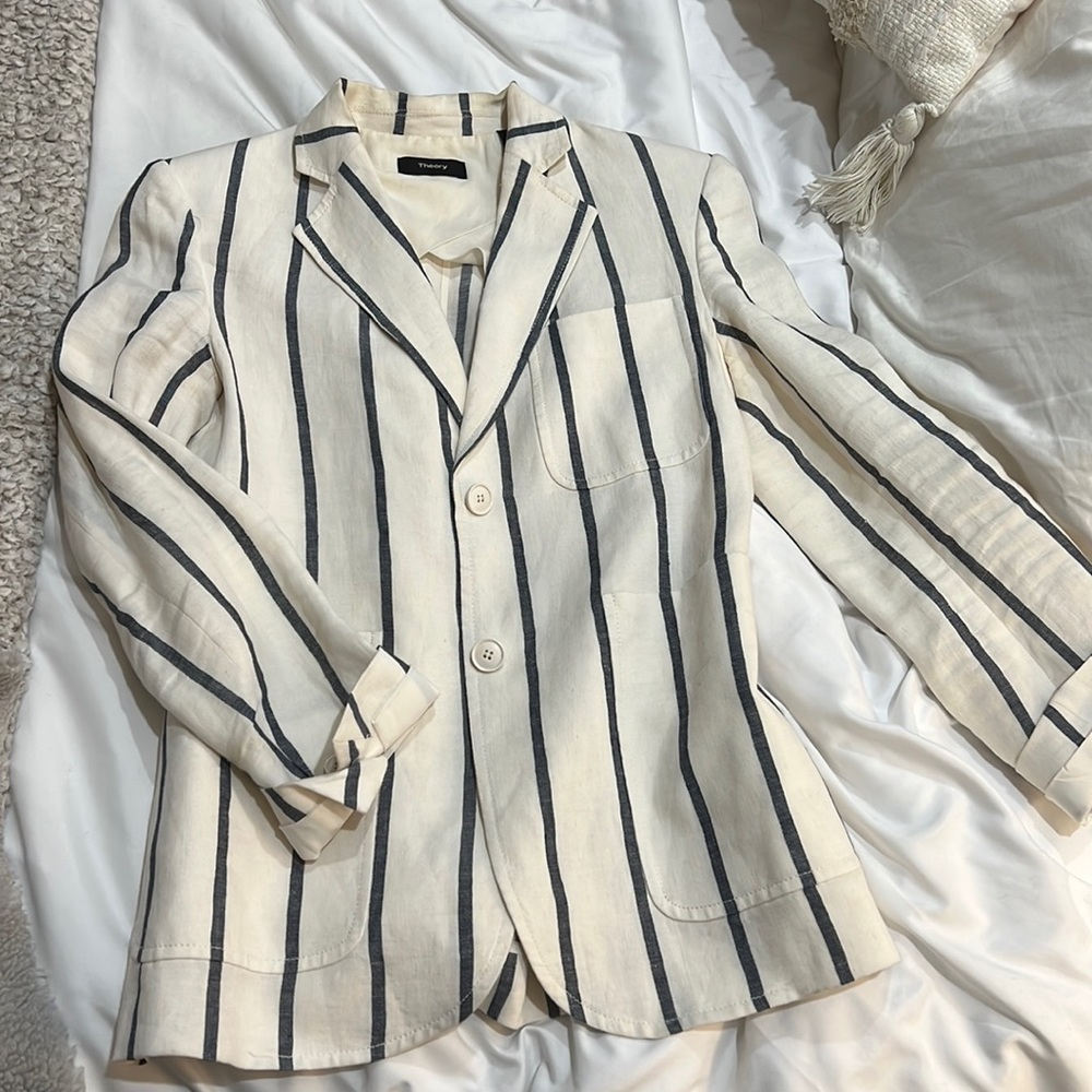 Theory striped jacket